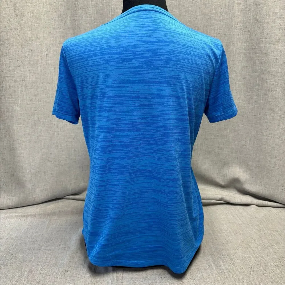 Nike Dri-Fit‎ Short Sleeve T-Shirt Bright Heather Blue Women's Size Small